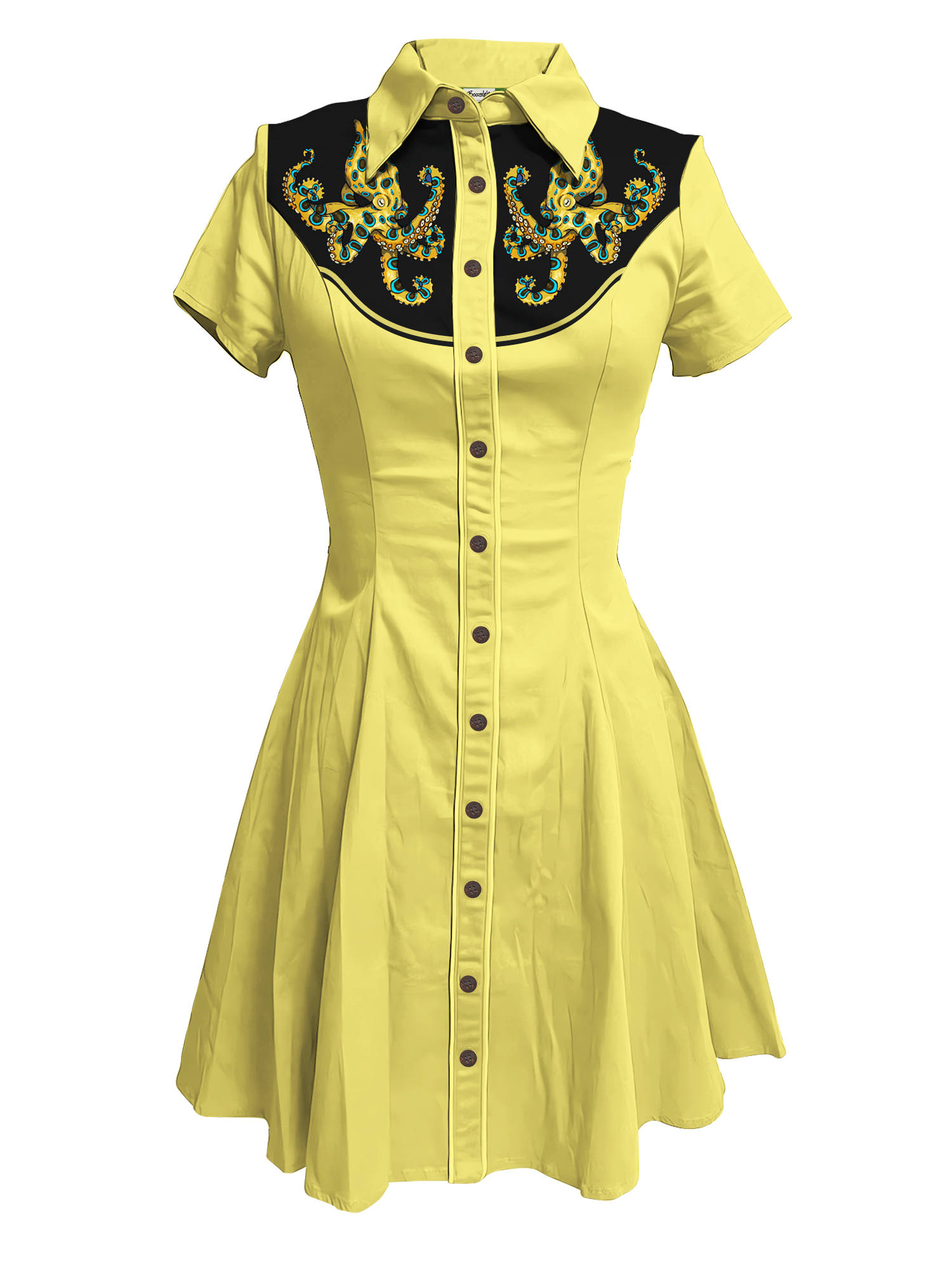 Retro Octopus - 100% Cotton Dress