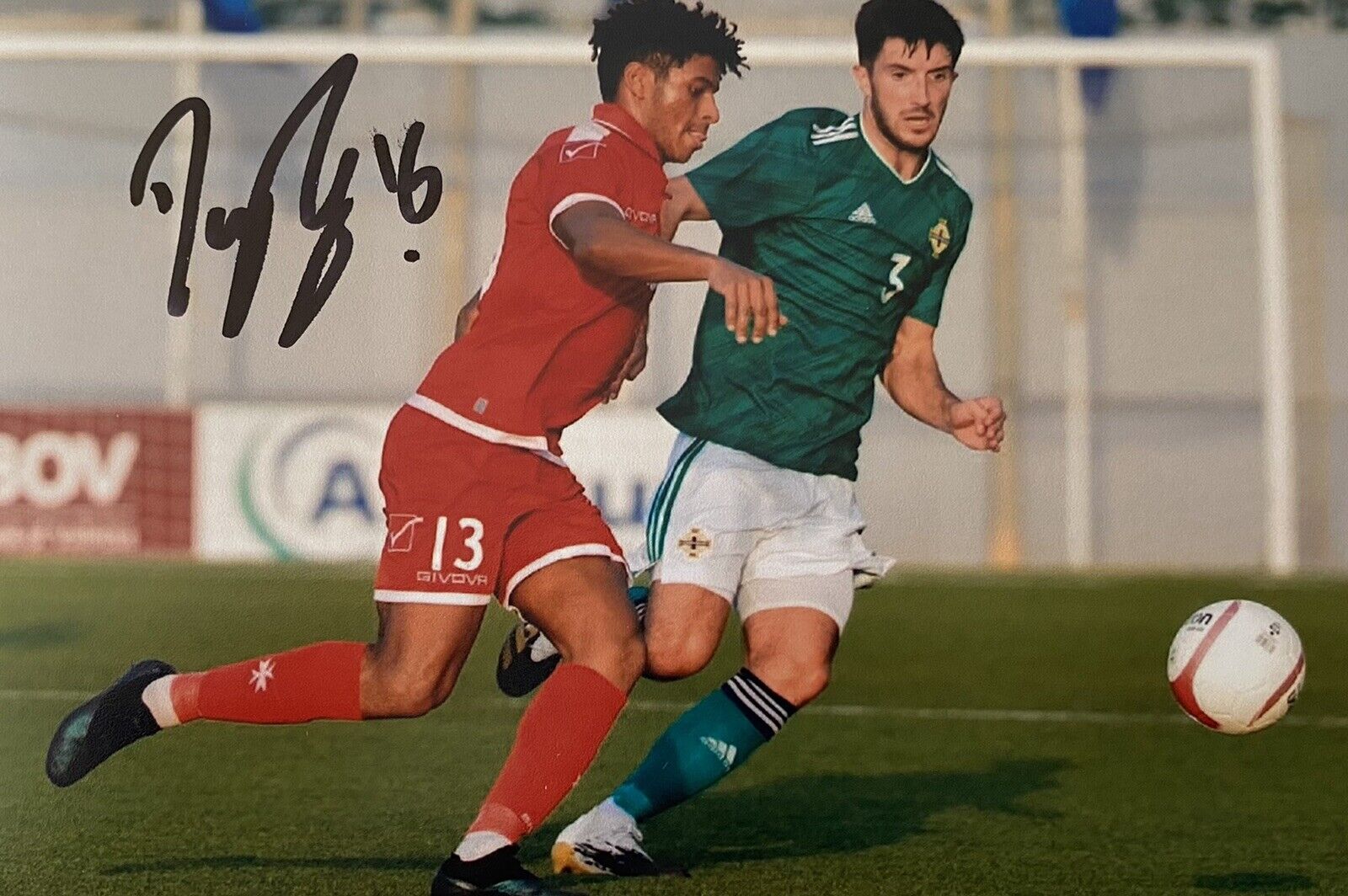 Danny Amos Genuine Hand Signed Northern Ireland 6X4 Photo Poster painting