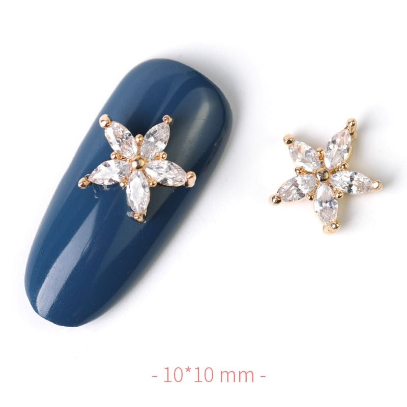 2 pieces water drop Crystal Dangle Chain Charms Nail Jewelry Decorations 24 type luxury Zircon Crystal Rhinestones For Nails