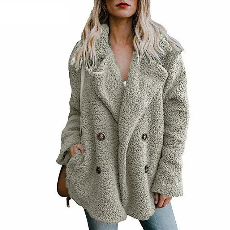 Teddy Coat Women Winter Jackets Ladies Plush Coat Warm Faux Fur Coats women Fur Jacket Fleece oversized Coat 2021