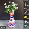 Wooden Vase Solid Mosaic Art Handmade Pasting Material Pack DIY Creative Decoration Kit