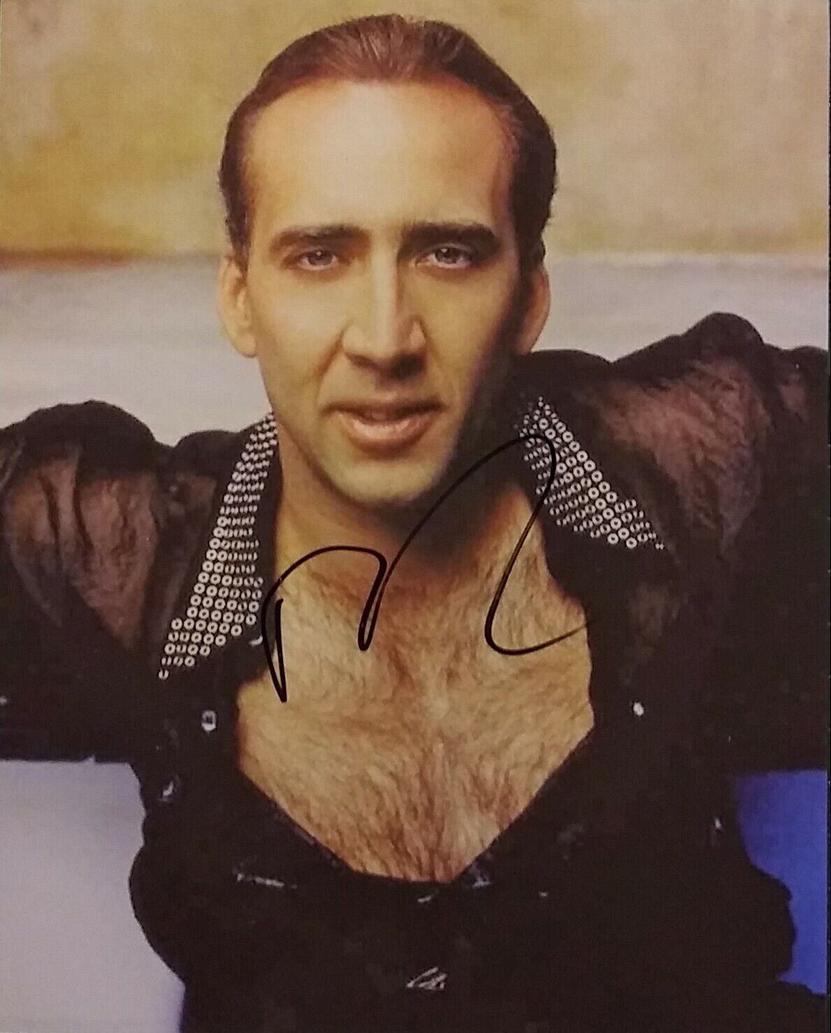 Nicolas Cage signed 8 x 10