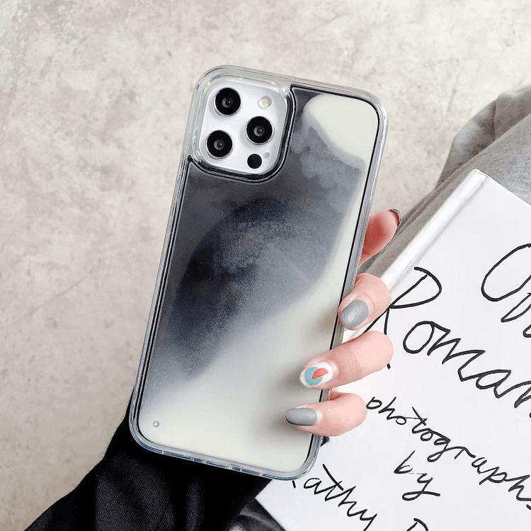 2023 Glitter Luminous Neon Sand Case For iphone 6 6s 7 8 Plus 11 Pro X XS MAX XR Liquid Quicksand Glow The Dark Soft phone Case Cover