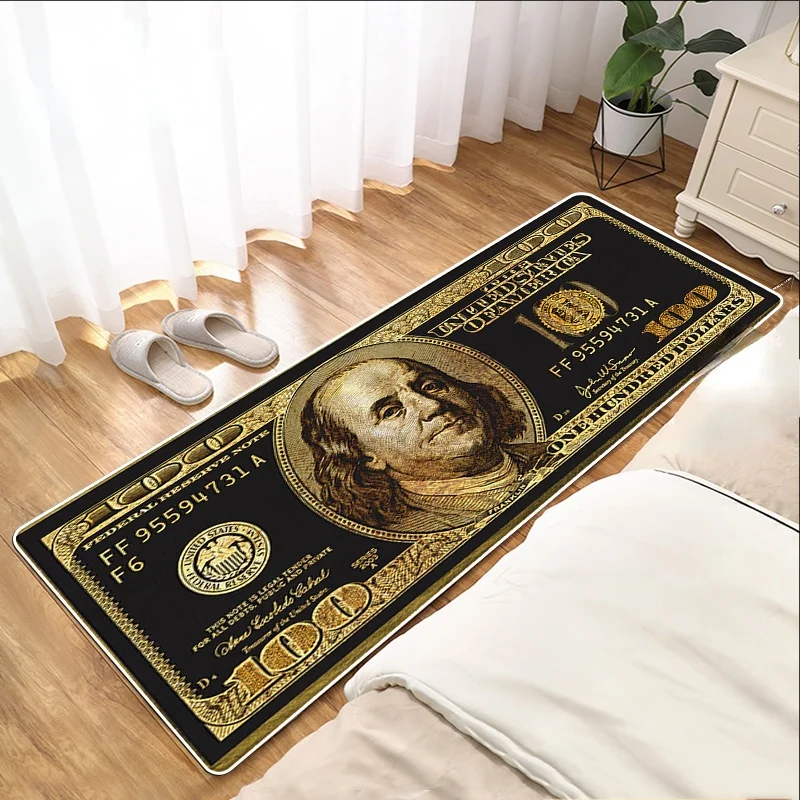 Athvotar Entrance Doormat Dollar Money Pattern Living Room Floor Rugs Home Decor Kitchen Absorbent Carpet Anti Slip Bathroom Mat 1127-0