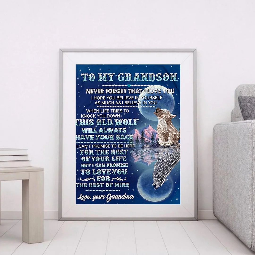 Diamond Painting 5D DIY Full Special Shape Drill English Letters Poster Kit