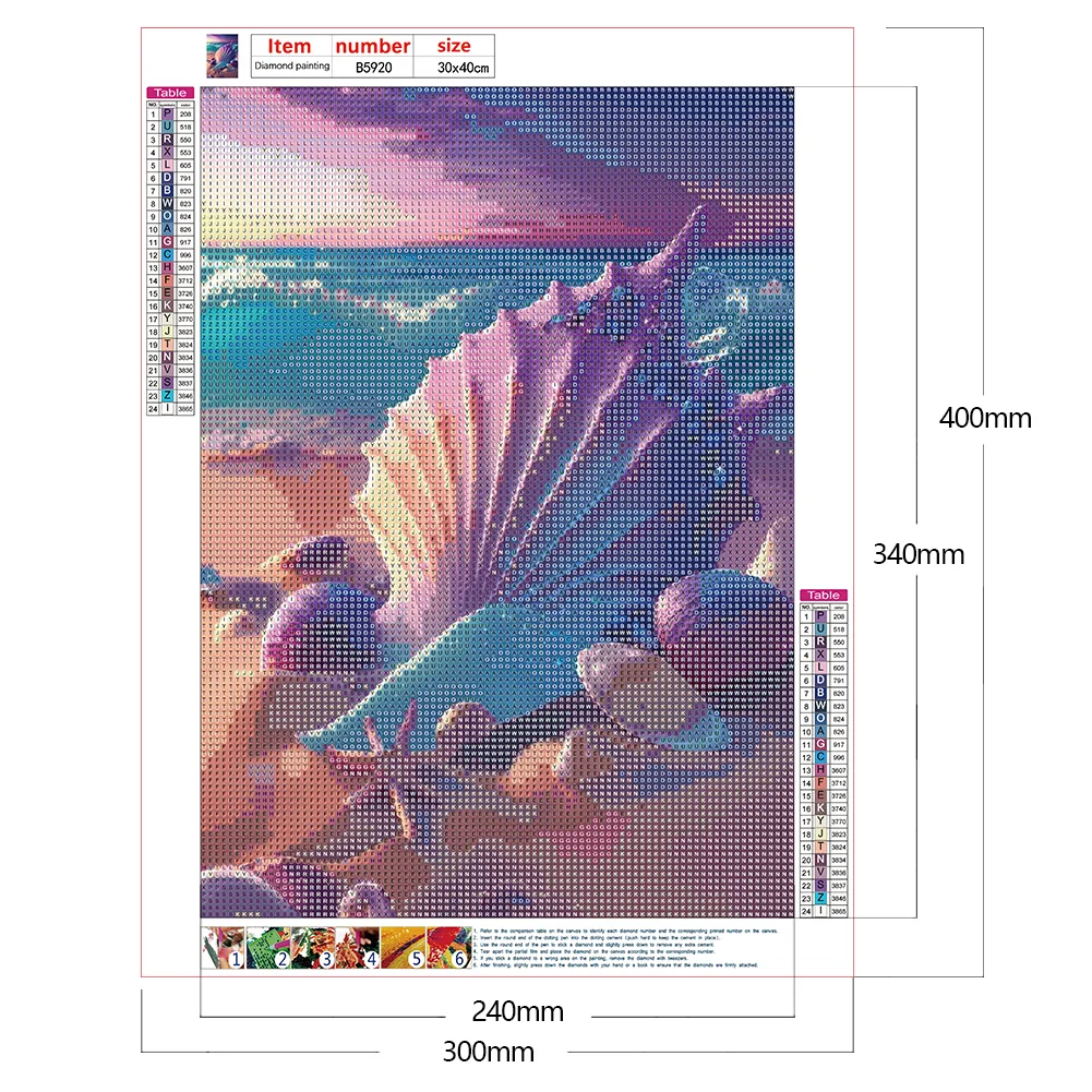 Diamond Painting - Full Round Drill - Beach(30*40cm)