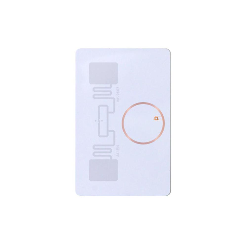 Passive Dual Frequency HF UHF 13.56mhz 860-960mhz RFID UHF Long Range Card For Access Control System
