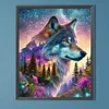 (40*50cm)Wolf - Full Round Drill Diamond Painting