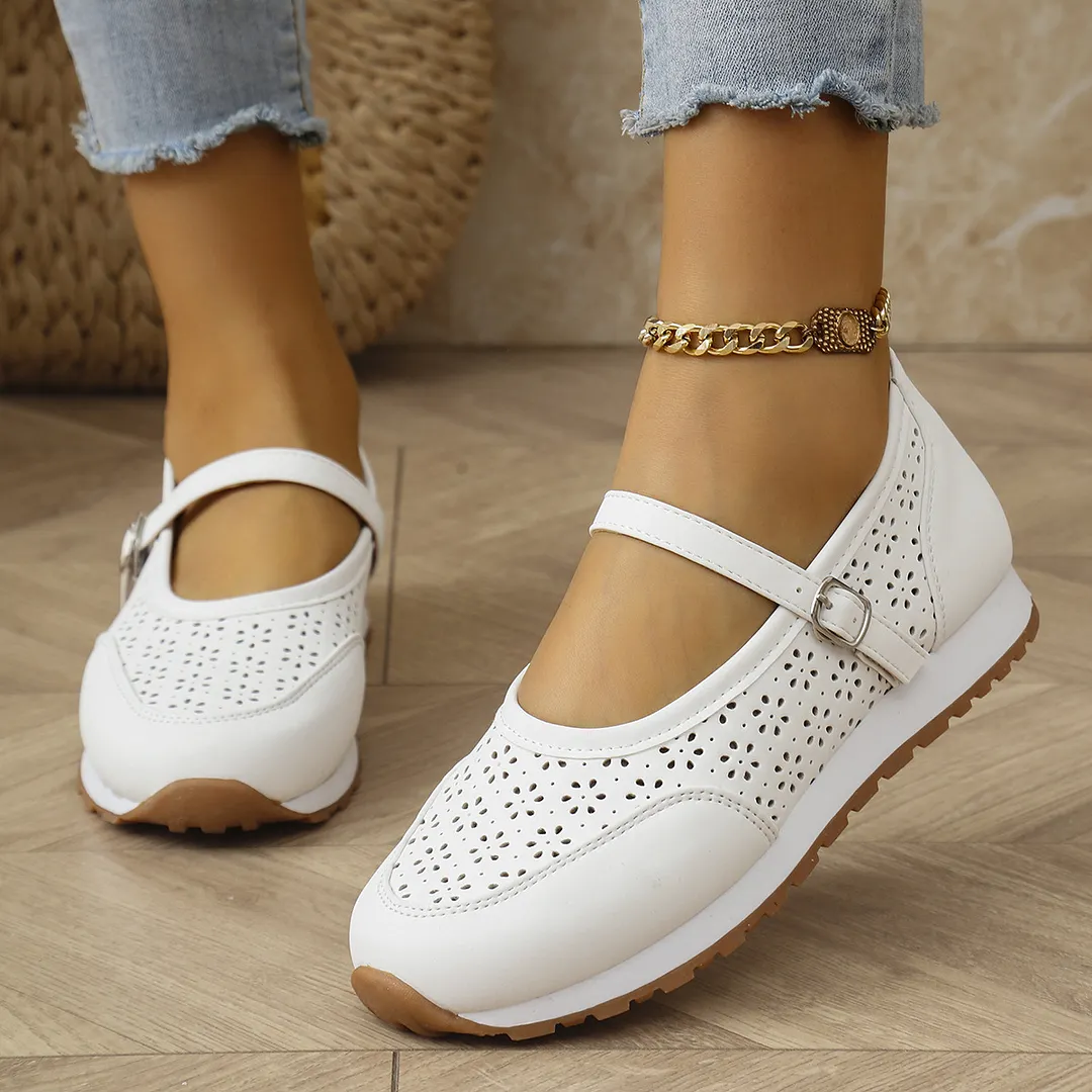 Breakj Breakj And Summer 2025 New Large-Size Breathable Light-Mouthed Single Shoes Casual Women's Shoes