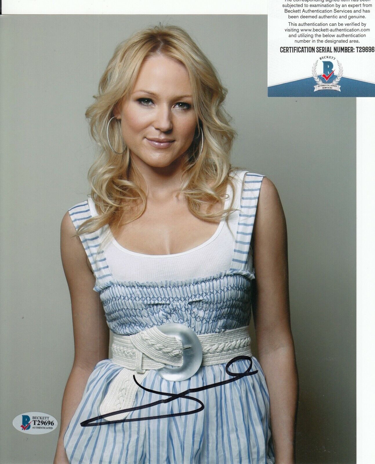 JEWEL signed (PIECES OF YOU) Music SINGER 8X10 Photo Poster painting BECKETT BAS COA T29696