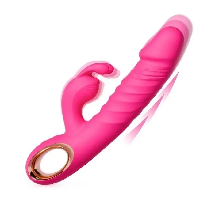 pornhint Pornhint Silkyfun Thrusting Rabbit Vibrator G Spot Clitoral Massager Pink Vibrator