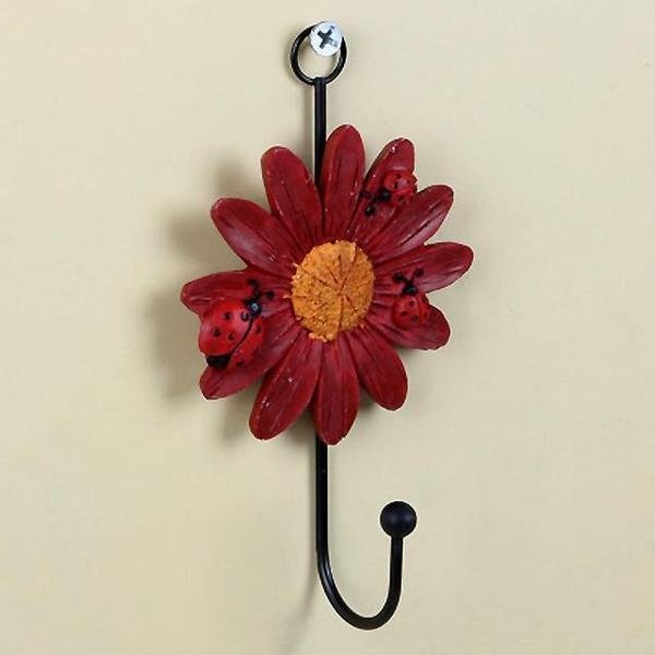 Rustic Flower and Letter Iron Hooks (Various Designs)