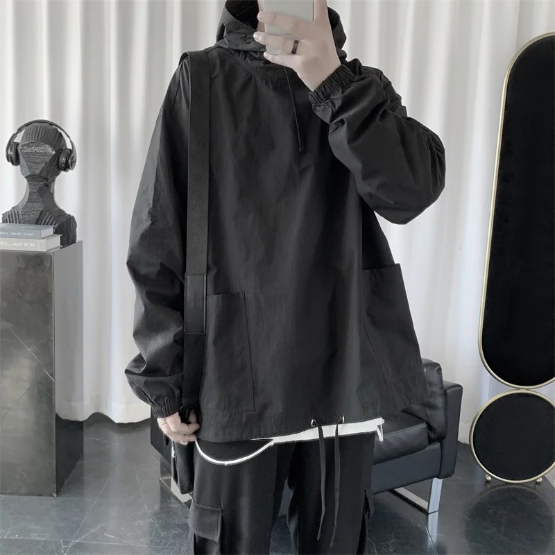 Project - X Loose One-piece Windproof Hooded Outwears Techwear Shop