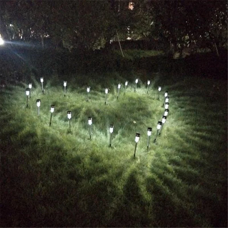 Solar Lights For garden Solar Lights Outdoor, 10Pack Stainless Steel Outdoor Solar Lights - Waterproof, LED Landscape Lighting Solar Powered Outdoor Lights