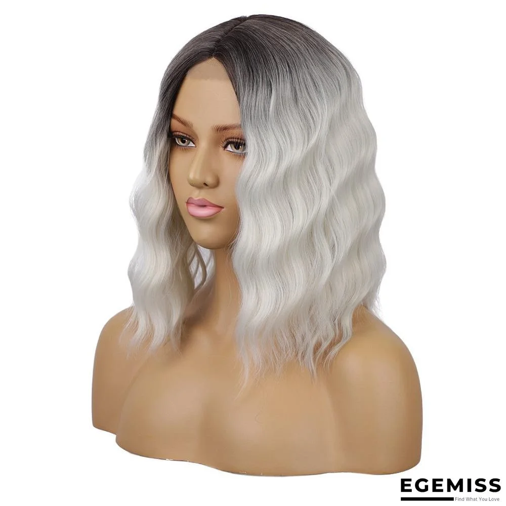 Chemical Fiber Wigs Ladies' Short Curly Hair Hoods Lace Wigs Hair Covers | EGEMISS