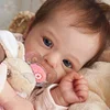 18" Realistic And Cute Reborn Baby Girl Opened Her Eyes With Bright Eyes Brown Hair Named Claire - RBBI-Myrebornbabydoll&reg; Myrebornbabydoll&reg;