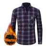 Men's Large Size Casual Warm Shirt