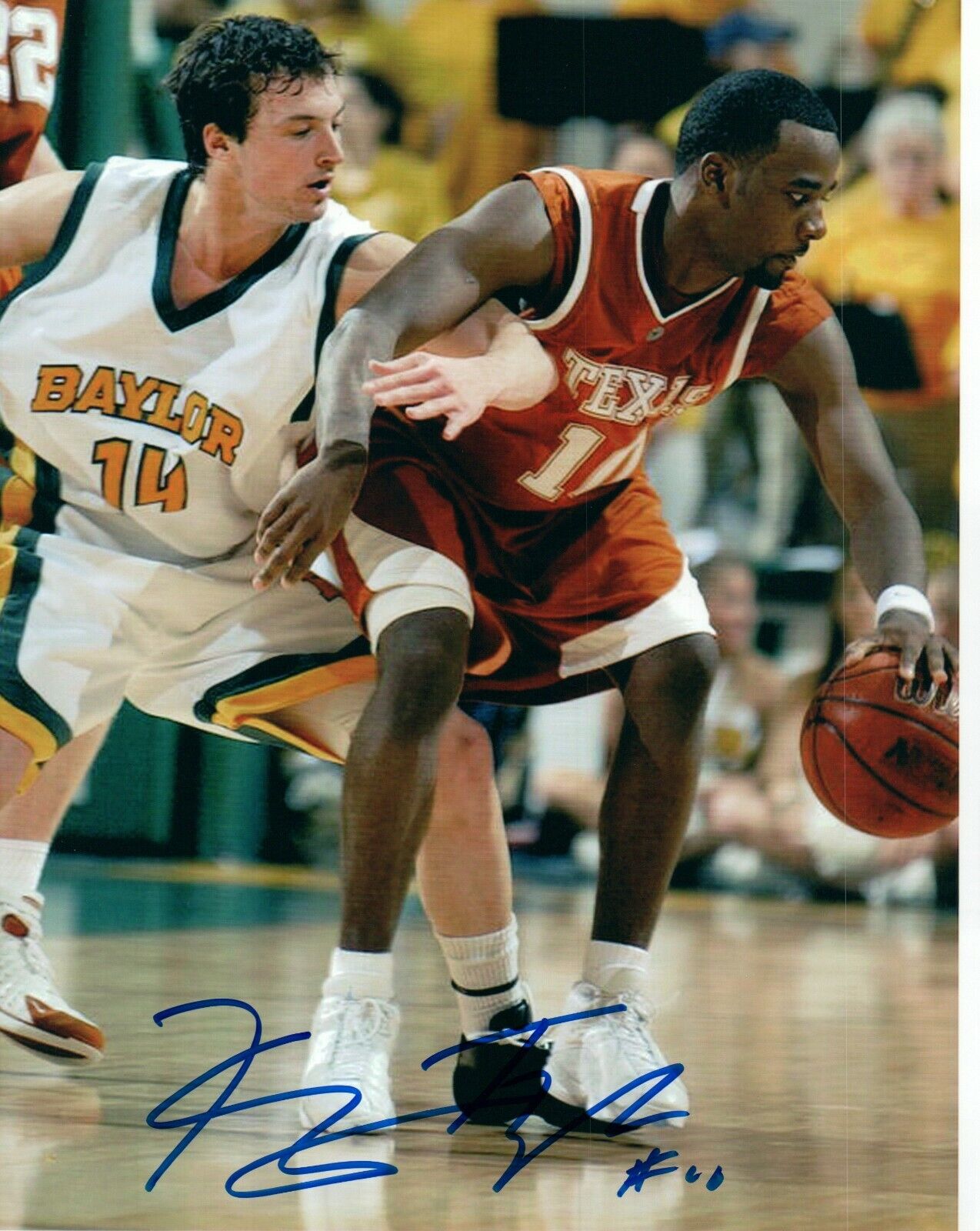 Kenny Taylor NCAA College Texas Hand Signed Autograph 8x10 Photo Poster painting