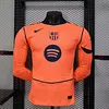 Joyfball 2025/2026 Player Version Long Sleeve Barcelona Third Away Football Jersey 1:1 Thai Quality（The player version jersey is a bit tight, please pay attention to the size selection）