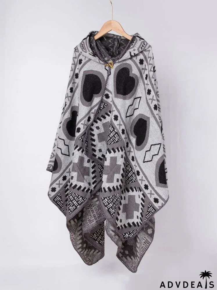 Heart Print Shawl