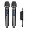 2.4G Wireless Microphone Rechargeable Live Streaming Microphone LED Display Professional Handheld Mic for Singing Karaoke Wedding DJ Party