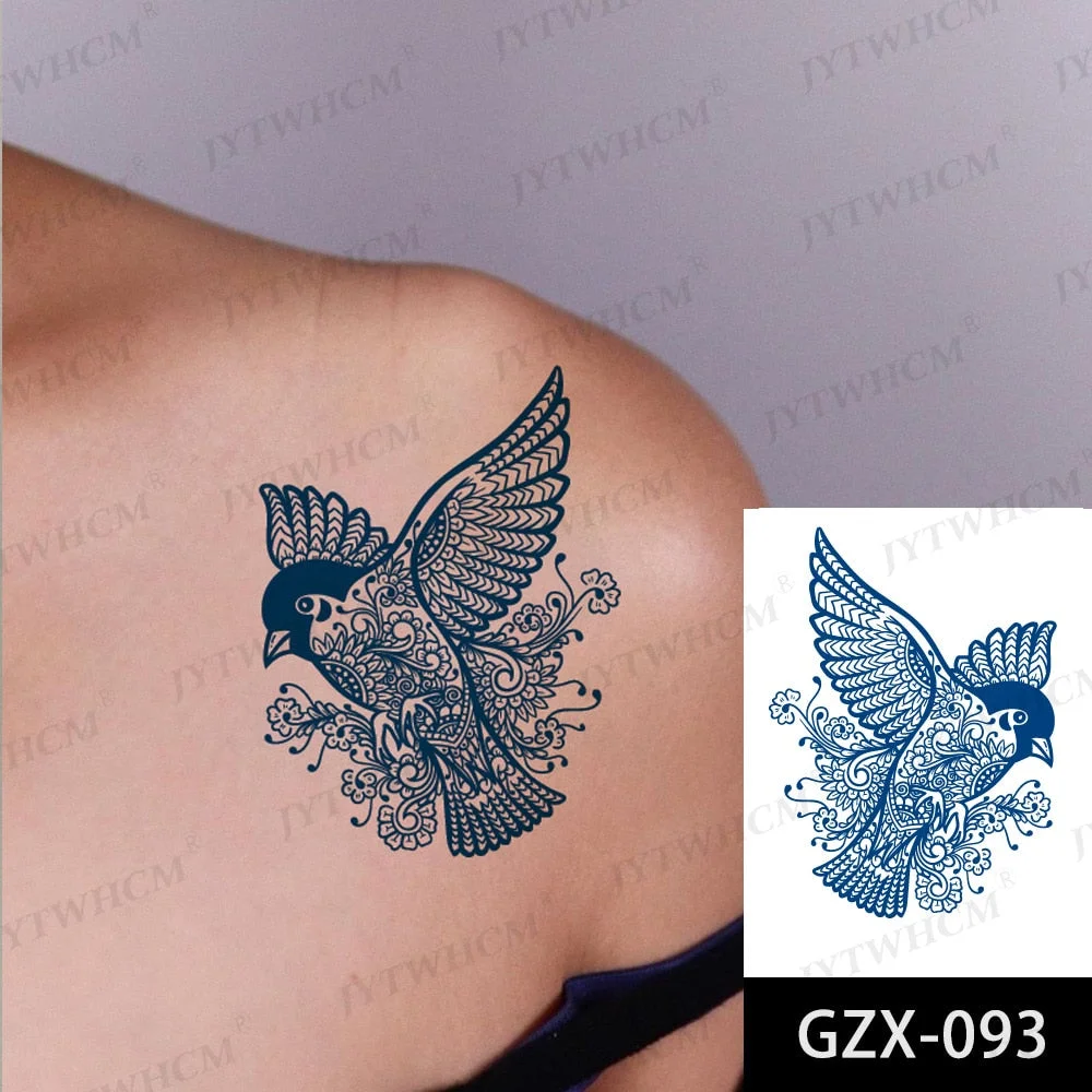 Juice 2 Weeks Lasting Tattoo Sticker Moon Forest Small Arrow Rose Waterproof Transfer Fake Tatoo Female Transfer Tatto Men Women