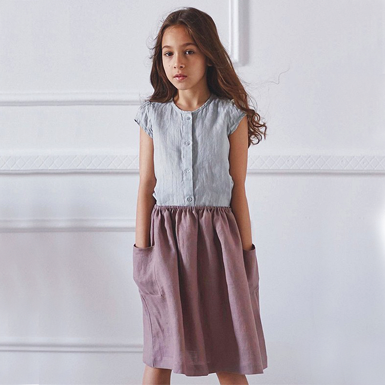 Linen Skirt For Kid-ChouChouHome