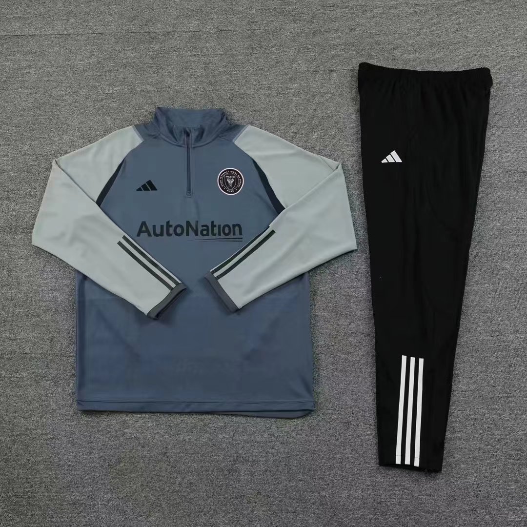 23/24 Miami Half-Pull Training Suit Grey Jersey Set