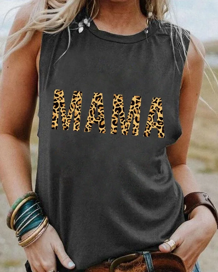 Leopard Mama Tank Top