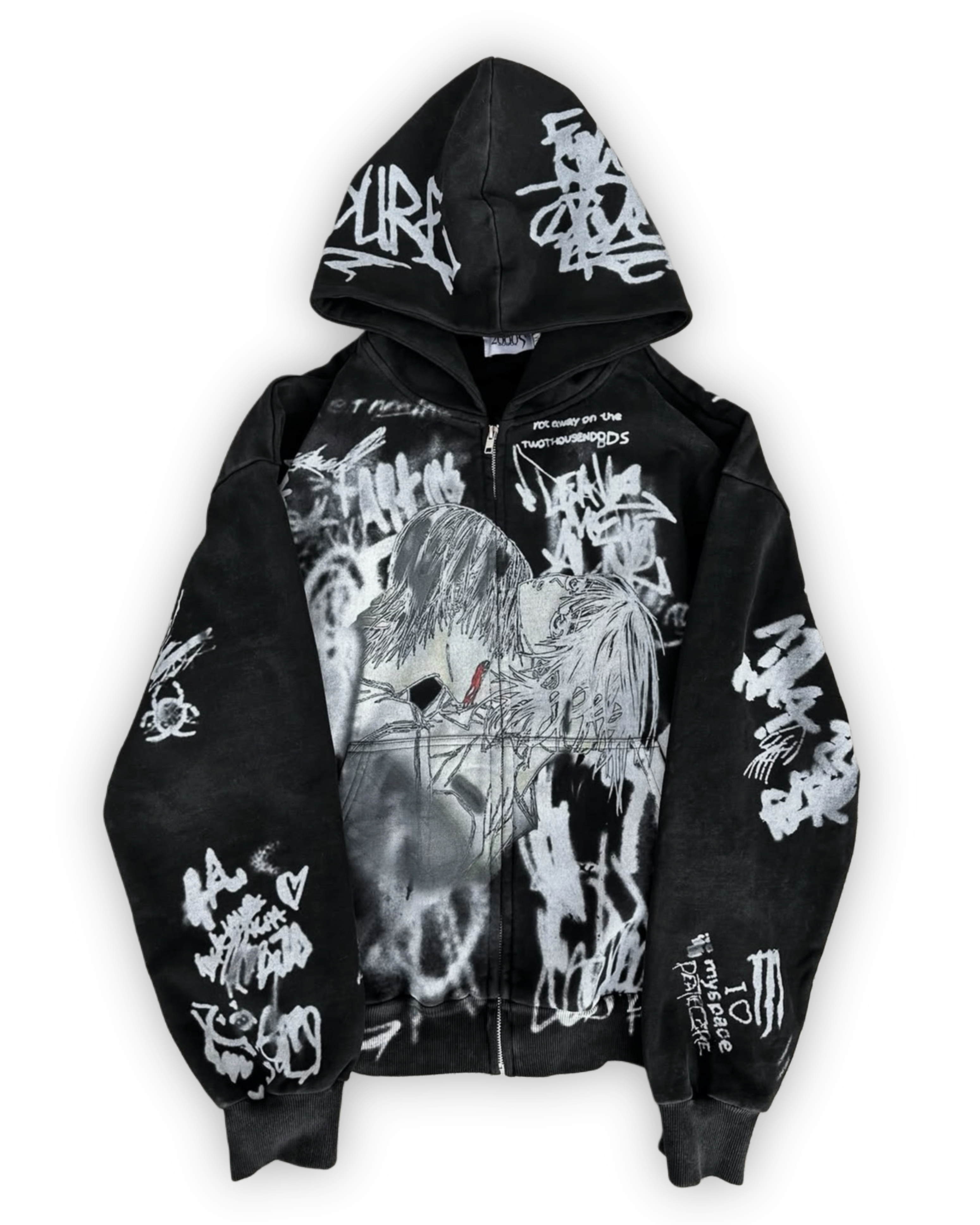 fangs heavyweight zip-up