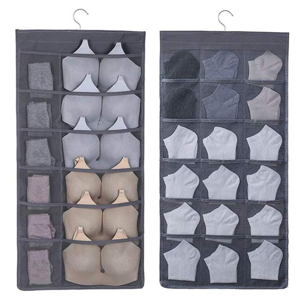

Multifunction Hanging Underwear Folding Clothing Storage Home Organizer Bag, Grey, 501 Original