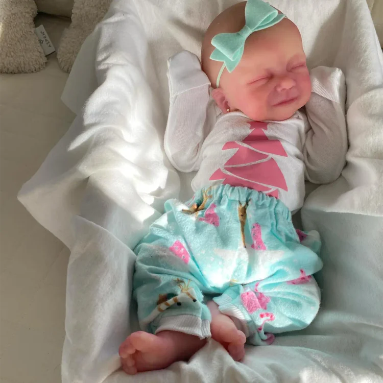  12"&16" Full Platinum Solid Silicone Sleeping Baby Doll Girl Riatier - Reborndollsshop®-Reborndollsshop®