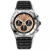 BREITLING Chronomat B01 42mm Copper Dial With Black Rouleaux Rubber Strap AB0134101K1S1 Top replica