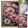 (Big Size) Poppies- 11CT Stamped Cross Stitch 40*60cm/15.75*23.62in