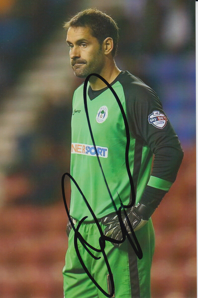 WIGAN ATHLETIC HAND SIGNED SCOTT CARSON 6X4 Photo Poster painting 1.