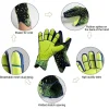 Children Adult football goalkeeper gloves, football gloves with handle Professional goalkeeper football gloves non-slip wear Bre
