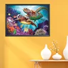 (US Only)Stamped Canvas Kit DIY Cross Stitch Print Sea Turtle 11CT Needlework 76x56cm