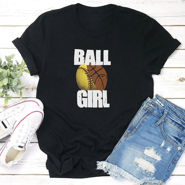 AL™ BALL GIRL  T-shirt Tee - 01312-Annaletters