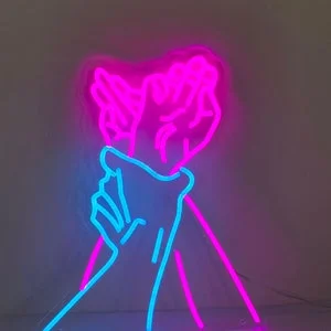 Pornhint Holding Hands Neon Sign, Sexy Couple Wall Art, Custom Bond Hands Led Sign, Sensual Wall Art NSFW
