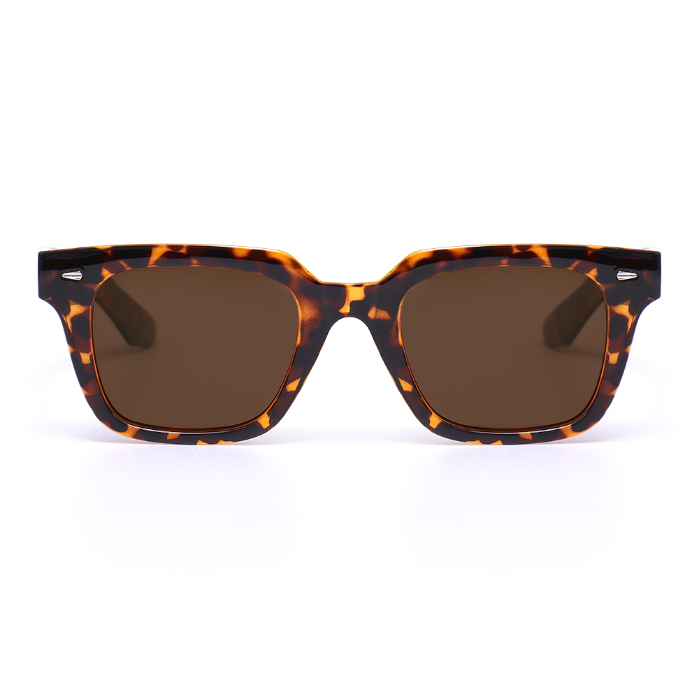 Thelma Retro Square Tortoiseshell Sunglasses