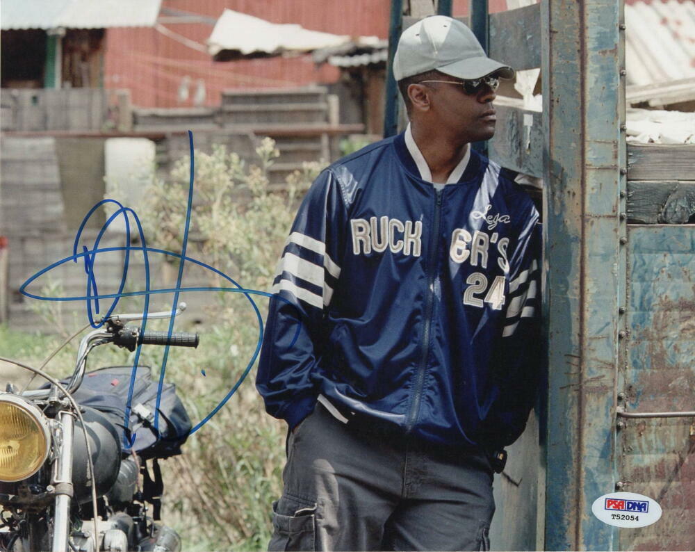 DENZEL WASHINGTON SIGNED AUTOGRAPH 8x10 Photo Poster painting - TRAINING DAY, FLIGHT STAR PSA