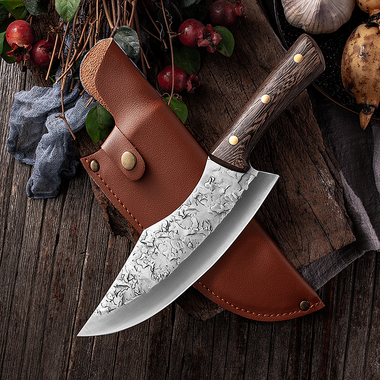 CAVEMAN Forged High Carbon Manganese Steel Butcher Knife