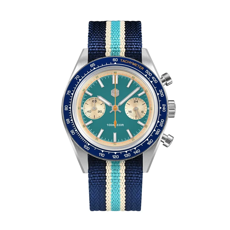 San Martin Chronograph VK64 Quartz Watch Original Design SN0116