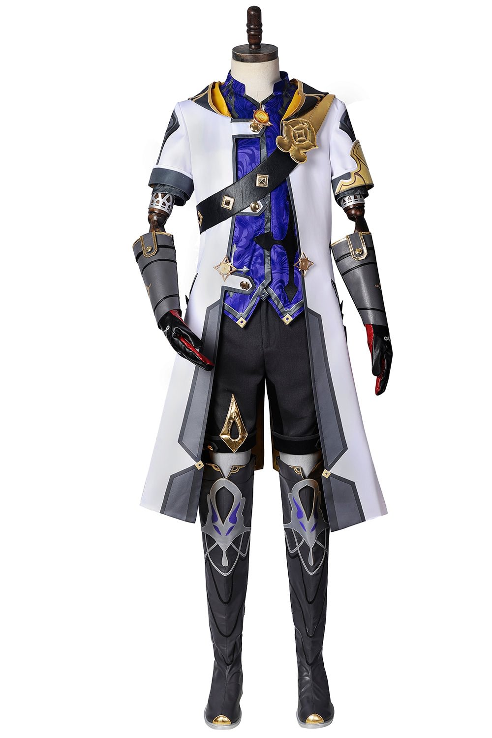 Genshin Impact Alchemist Albedo Cosplay Costume Outfit