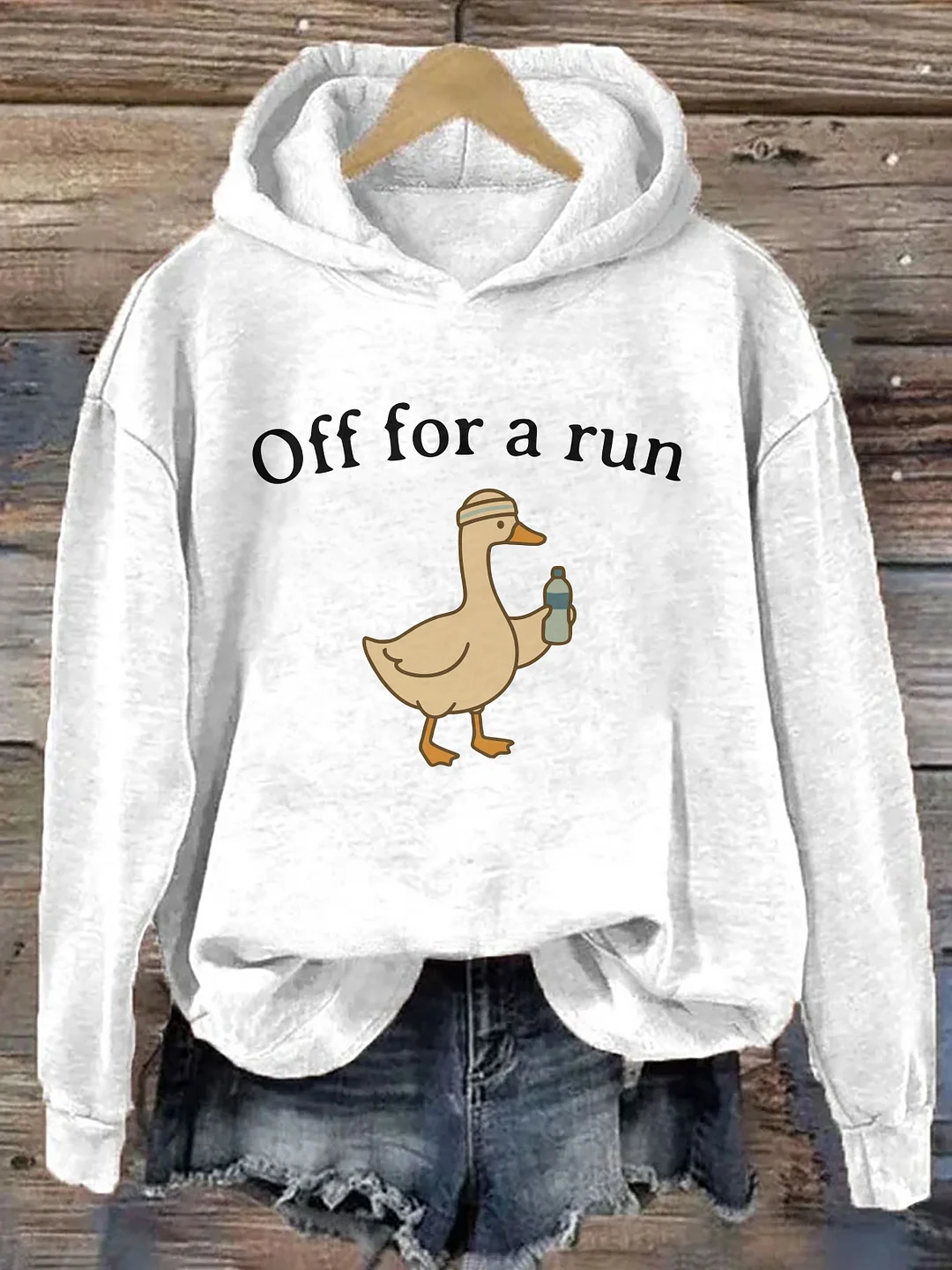 Off For A Run Goose Hoodie