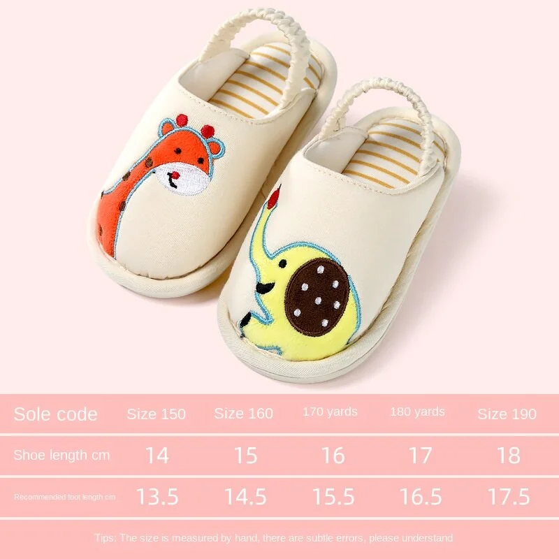 Christmas Gift Children'S Cotton Home Slippers 2021 Autumn Winter Baby Girls Boys Indoor Non-Slip Soft Bottom Animal Pattern Shoes