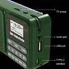 Portable DAB+ Digital Radio Bluetooth-Compatible Solar/Rechargable FM Radio