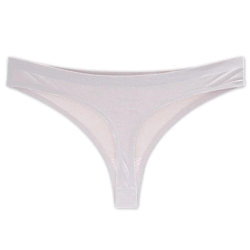 TERMEZY Women Seamless Panty Underwear Female Comfort Intimates Fashion Low-Rise Thong 7 Colors Lingerie Drop Shipping