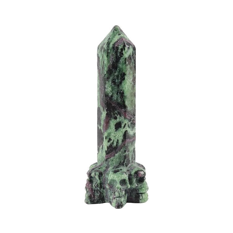 Ruby In Zoisite Towers Points Bulk with Skulls Deocr Base Crystal wholesale suppliers