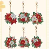 6PCS Diamond Painting Keyring Double Sided Diamond Painting Art Keychain Pendant